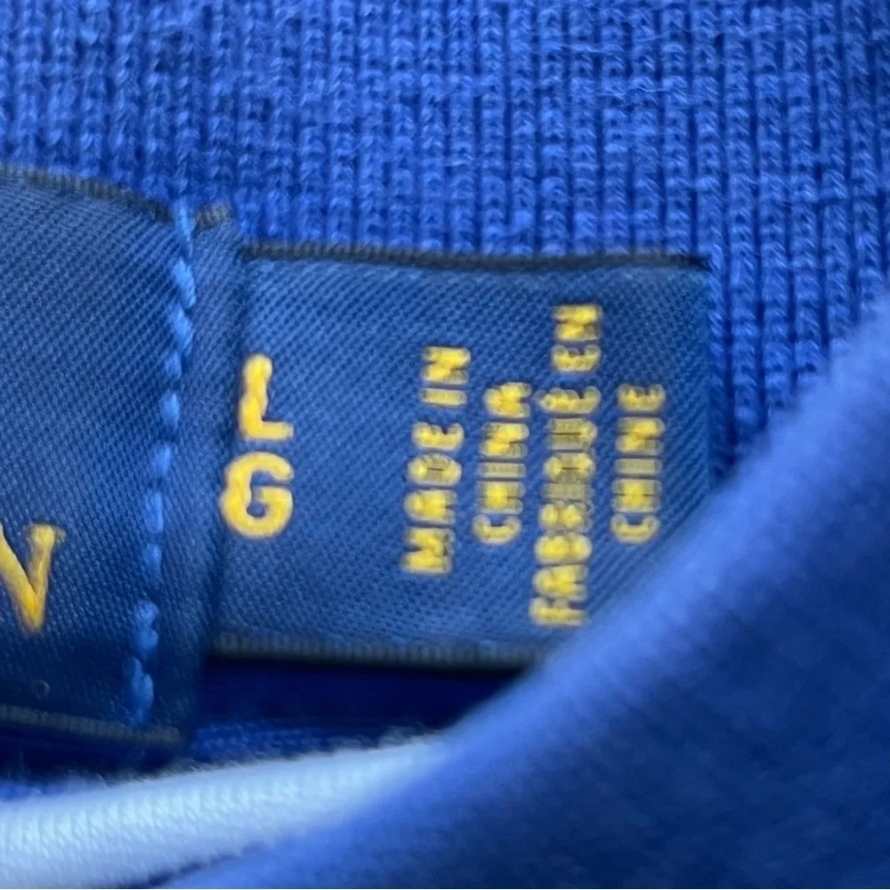 Polo Ralph Lauren Men's Classic Fit Striped Stretch Polo Shirt-Blue-Size L